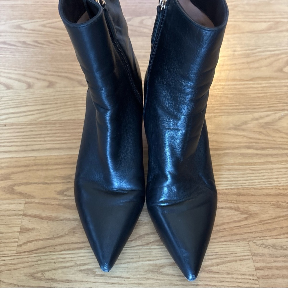 J. Crew Black Ankle Booties Sleek Leather Design